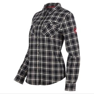Canada Weather Gear Women's Unlined Flannel Black & Pale Pink